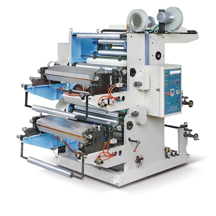 two color Straight gear Flexographic Printing Machine